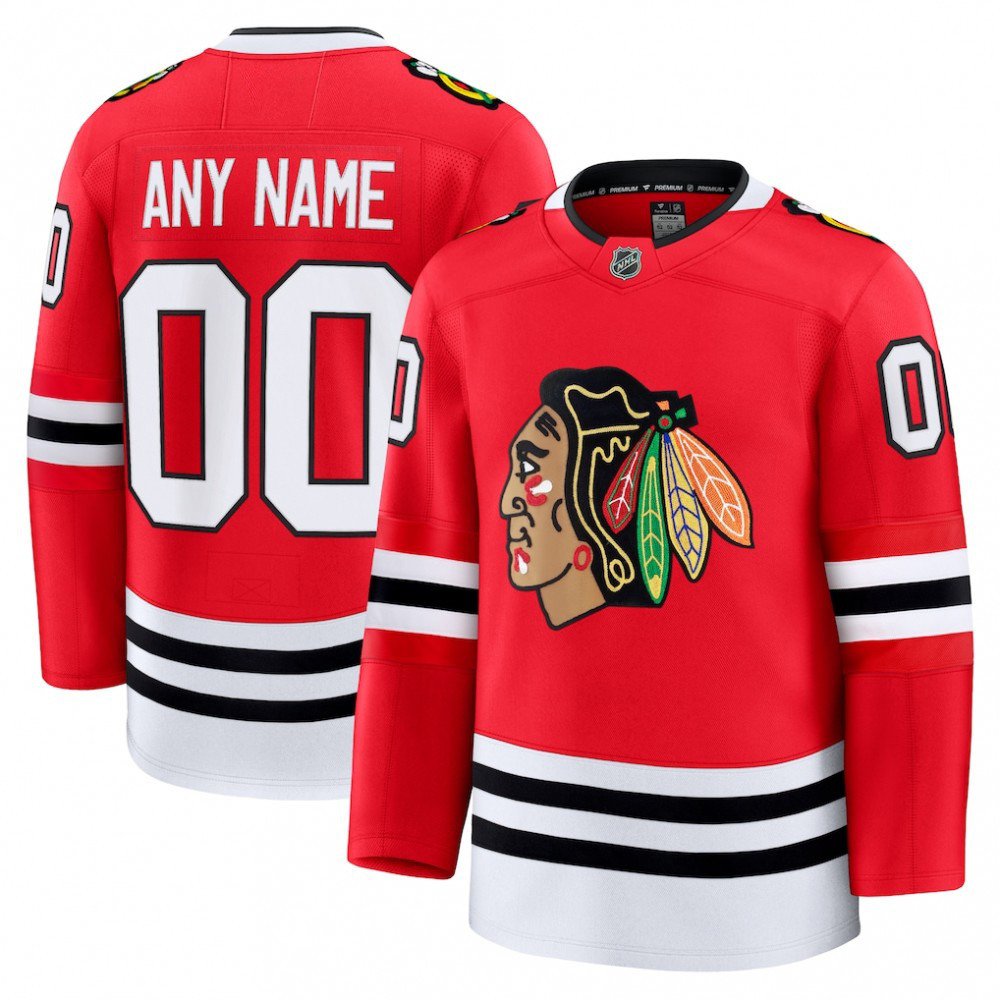 Chicago Blackhawks Home Premium Custom Jersey - Red-Pro Kit Vault | Brand New 26/27 Sports Jerseys
